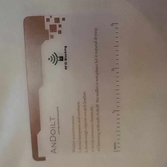 ANDOILT Genuine Leather Wallet for Women Men RFID Blocking Credit Card Holder - Picture 9 of 15